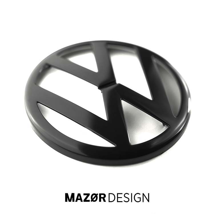 VW Golf 4 - Emblem Vorne Vorne Schwarz Glanz