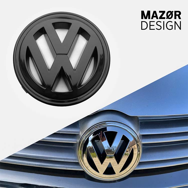 VW Golf 6 Variant - Emblem Vorne Schwarz Glanz