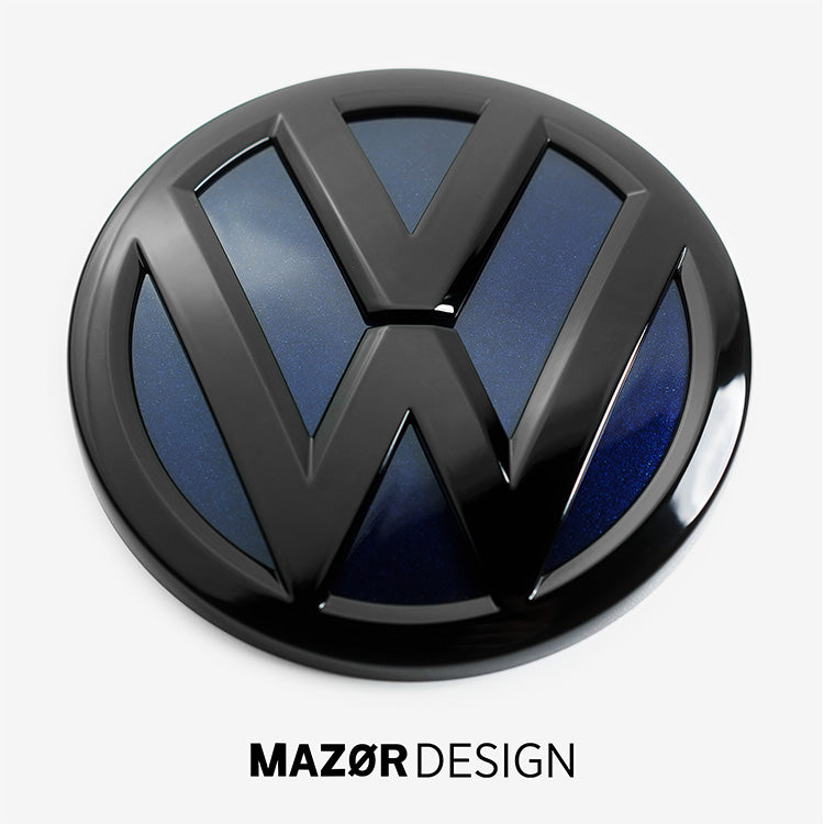 VW Golf 7 - Emblem Hinten Schwarz Glanz Atlantic Blue (LC5B)