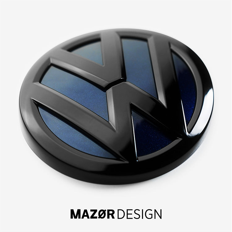 VW Golf 7 - Emblem Hinten Schwarz Glanz Atlantic Blue (LC5B)