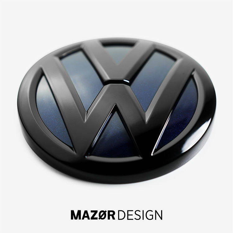 VW Golf 7 - Emblem Hinten Schwarz Glanz Atlantic Blue (LC5B)