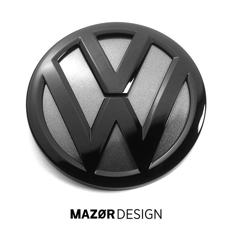 VW Golf 7 - Emblem Hinten Schwarz Glanz Indium Grau (LR7H)