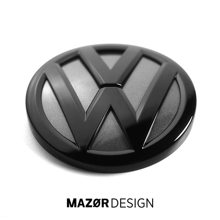 VW Golf 7 - Emblem Hinten Schwarz Glanz Indium Grau (LR7H)
