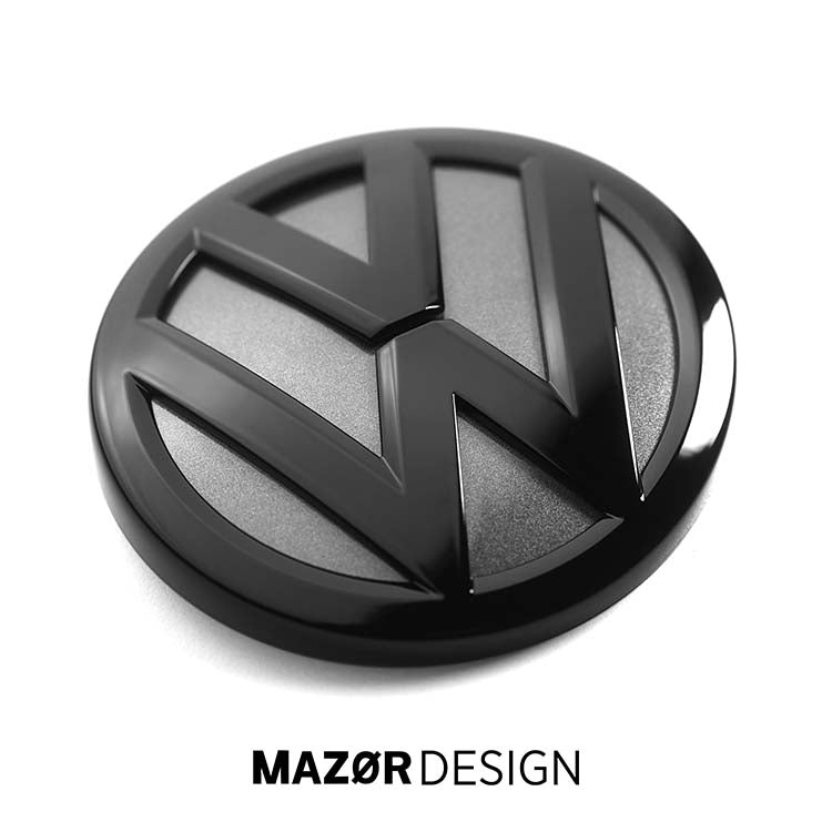 VW Golf 7 - Emblem Hinten Schwarz Glanz Indium Grau (LR7H)