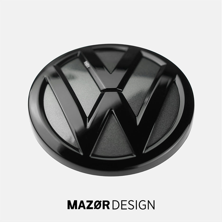 VW Golf 7 - Emblem Hinten Schwarz Glanz Indium Grau (LR7H)