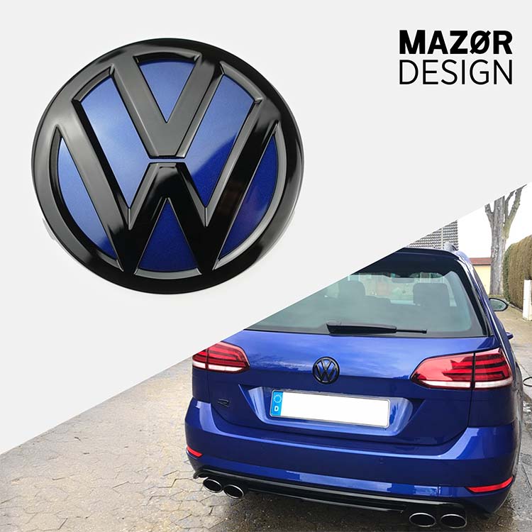 VW Golf 7 - Emblem Hinten Schwarz Glanz Lapiz Blue (LD5K)