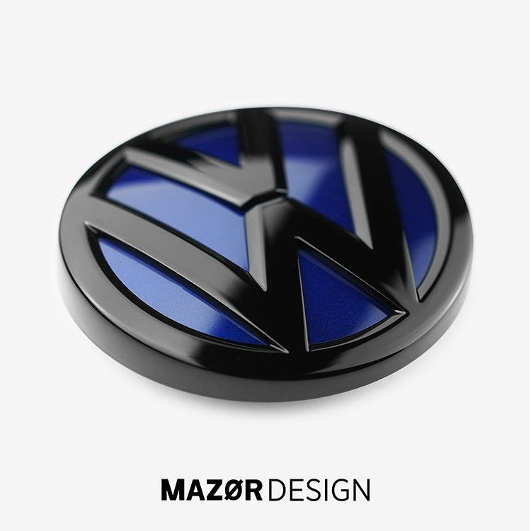 VW Polo 6 - Emblem Hinten Schwarz Glanz Lapiz Blue (LD5K)