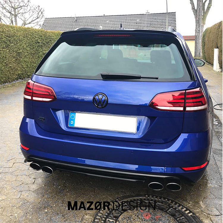 VW Golf 7 - Emblem Hinten Schwarz Glanz Lapiz Blue (LD5K)