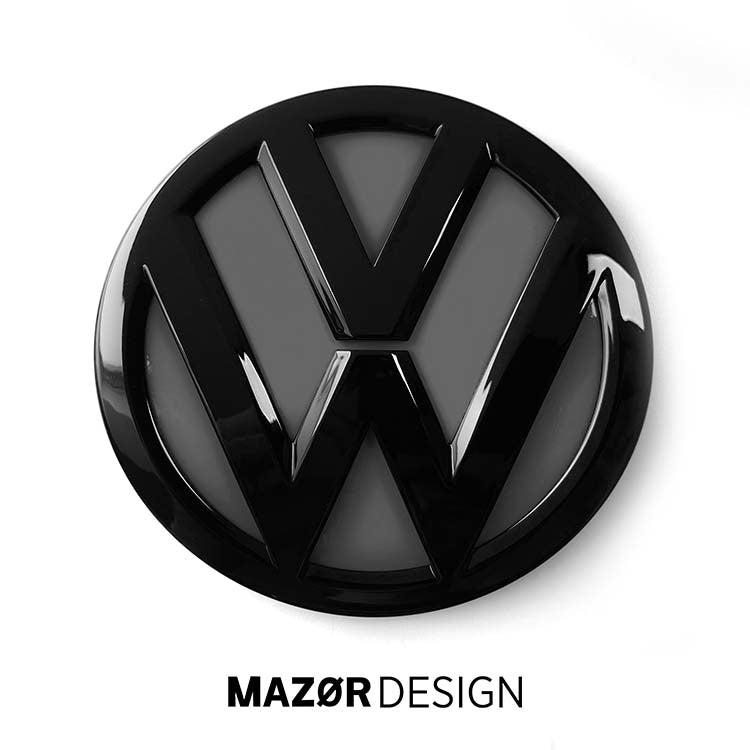 VW Golf 7 - Emblem Hinten Schwarz Glanz Pure Grey