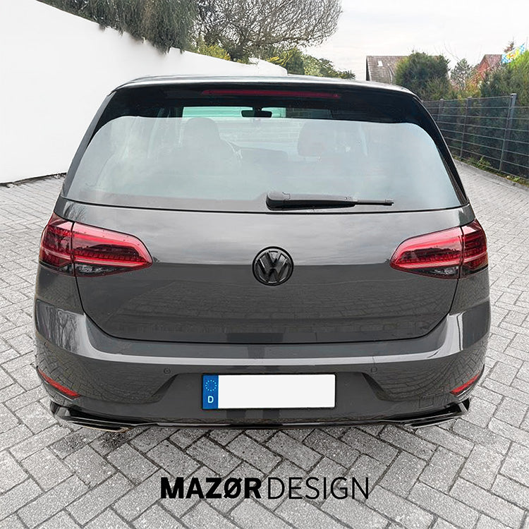 VW Golf 7 - Emblem Hinten Schwarz Glanz Uranograu (LI7F)