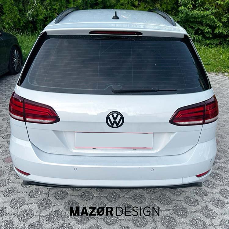 VW Golf 7 Facelift - Emblem Vorne & Hinten Schwarz Glanz Weiß