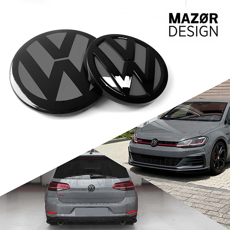 VW Golf 7 Facelift - Emblem Front & Rear Pure Grey