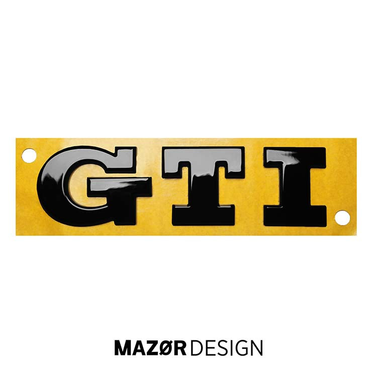 VW Golf 7 - GTI Emblem Hinten Schwarz Glanz