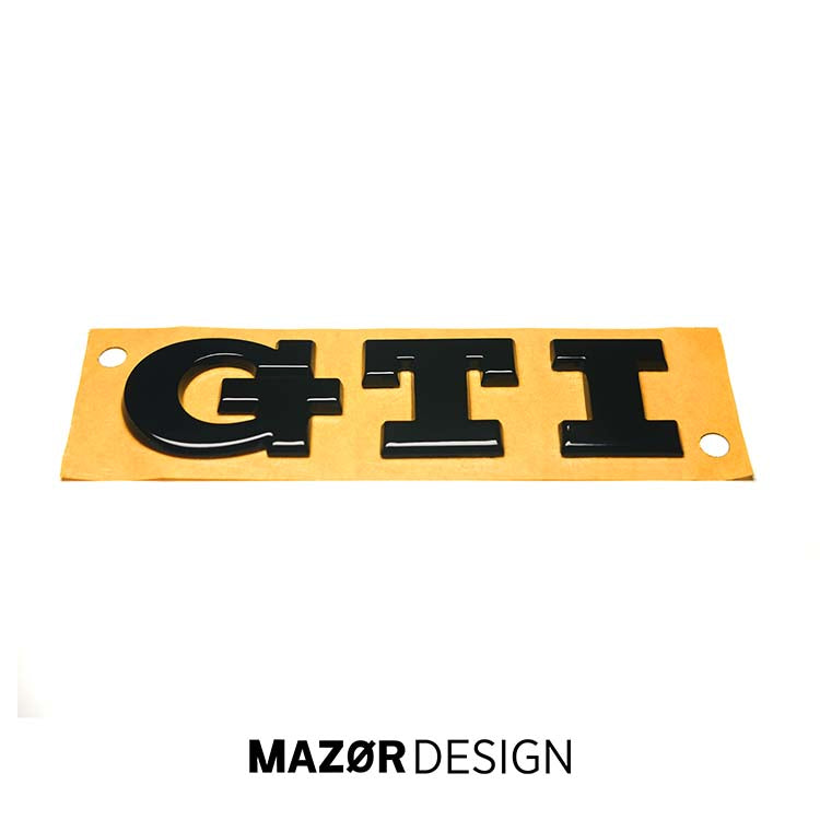VW Golf 7 - GTI Emblem Hinten Schwarz Glanz