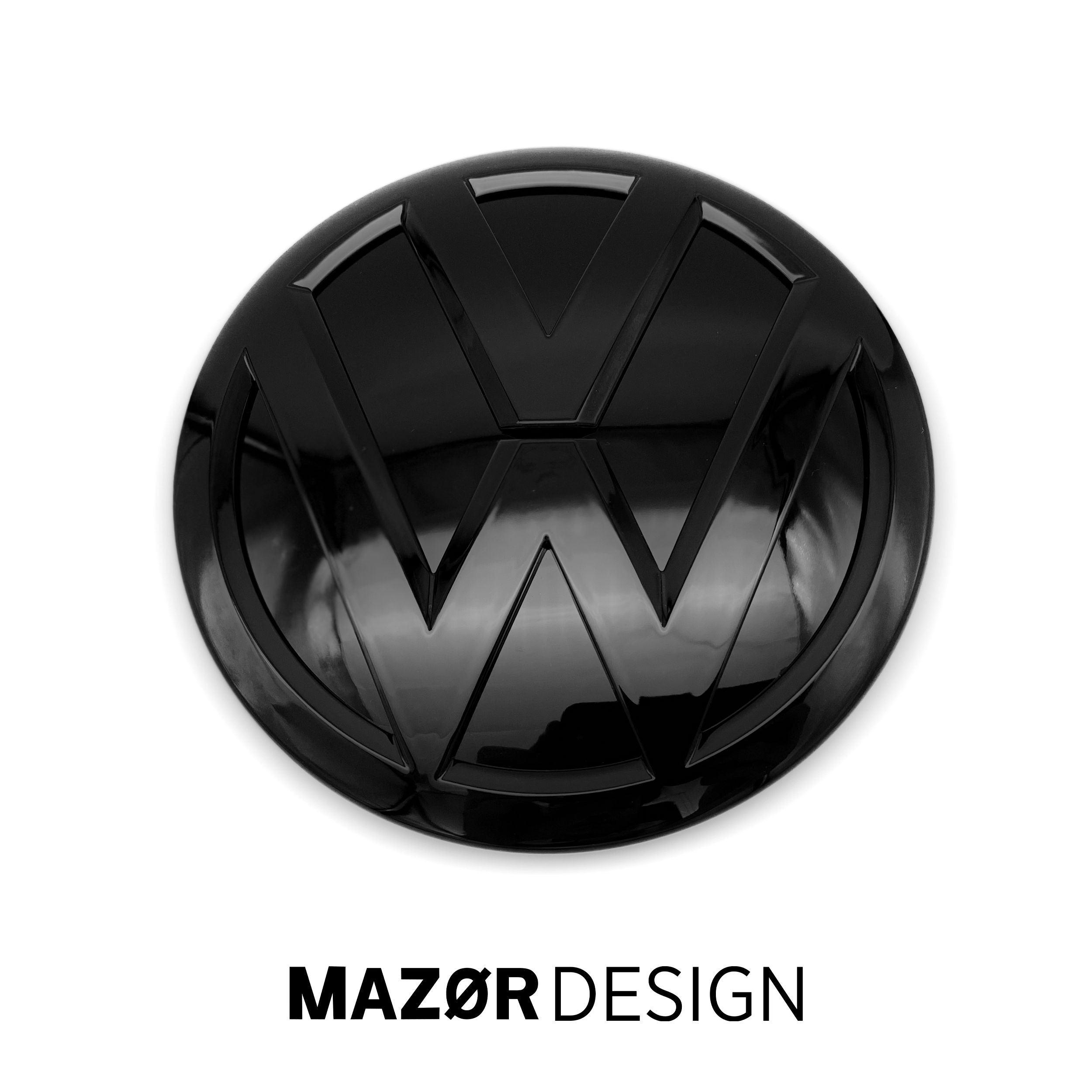 VW Golf 7 Facelift - Emblem Vorne Schwarz Glanz (ohne ACC)