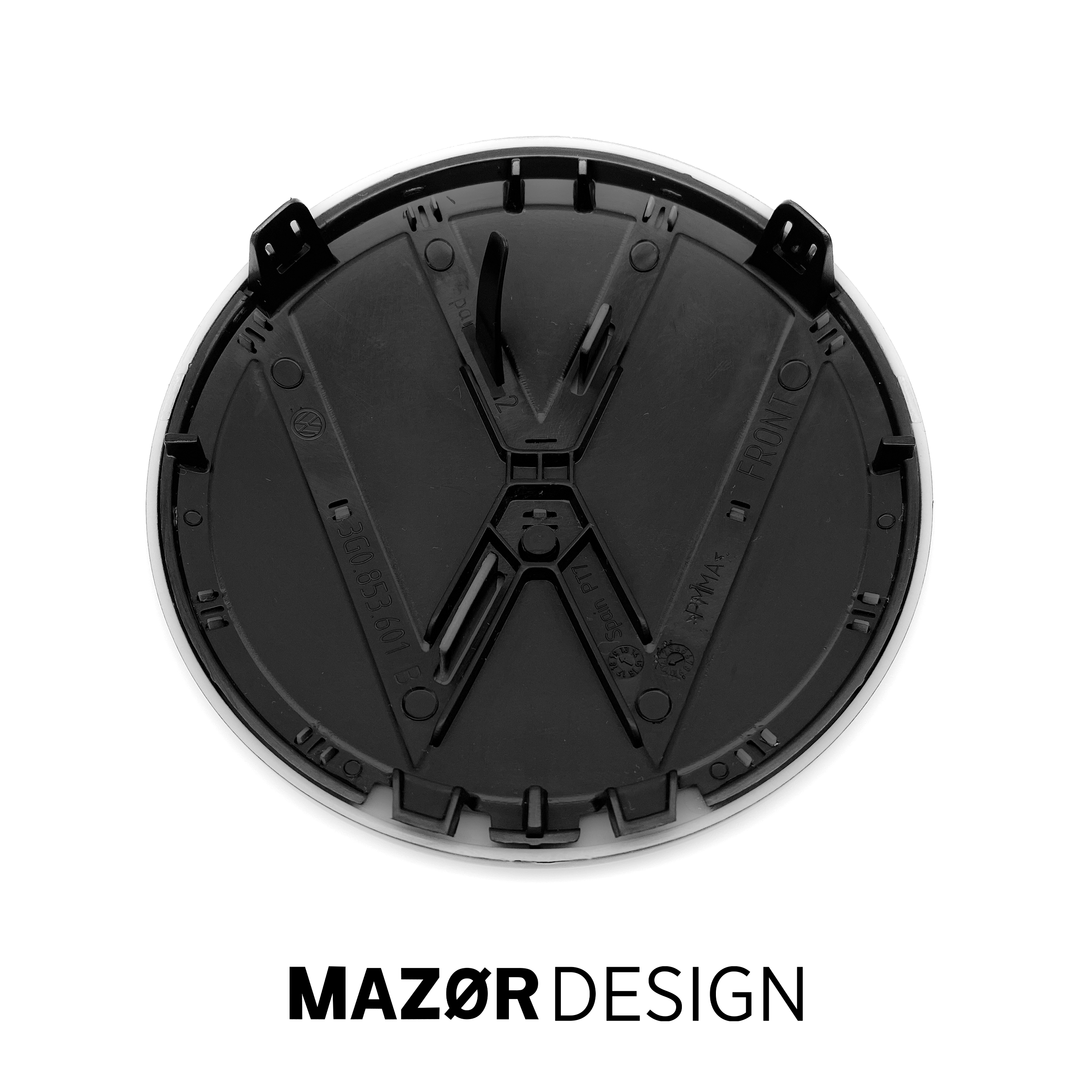 VW Golf 7 Facelift - Emblem Vorne Schwarz Glanz (ohne ACC)