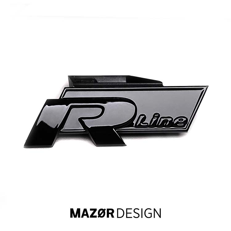 VW Golf 7 - R-Line Emblem Vorne Schwarz Glanz