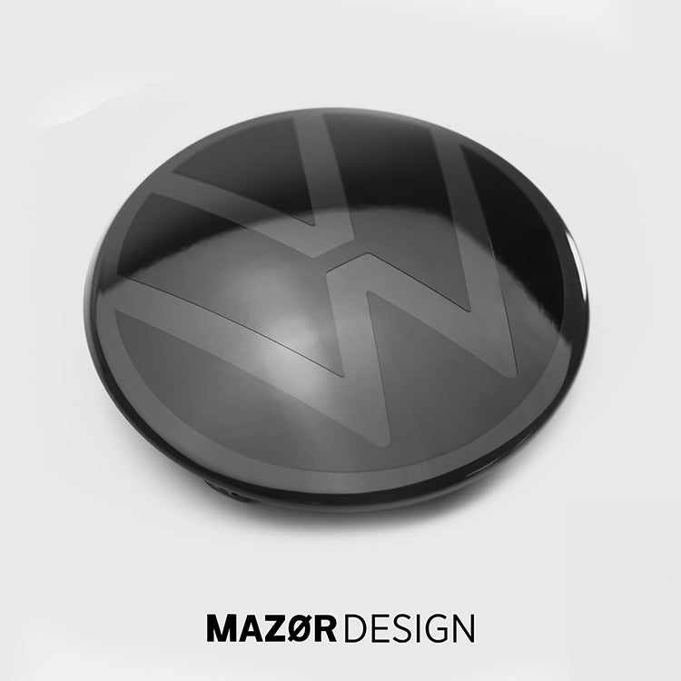 VW Golf 8 - Emblem Vorne Schwarz Glanz & Uranograu LI7F