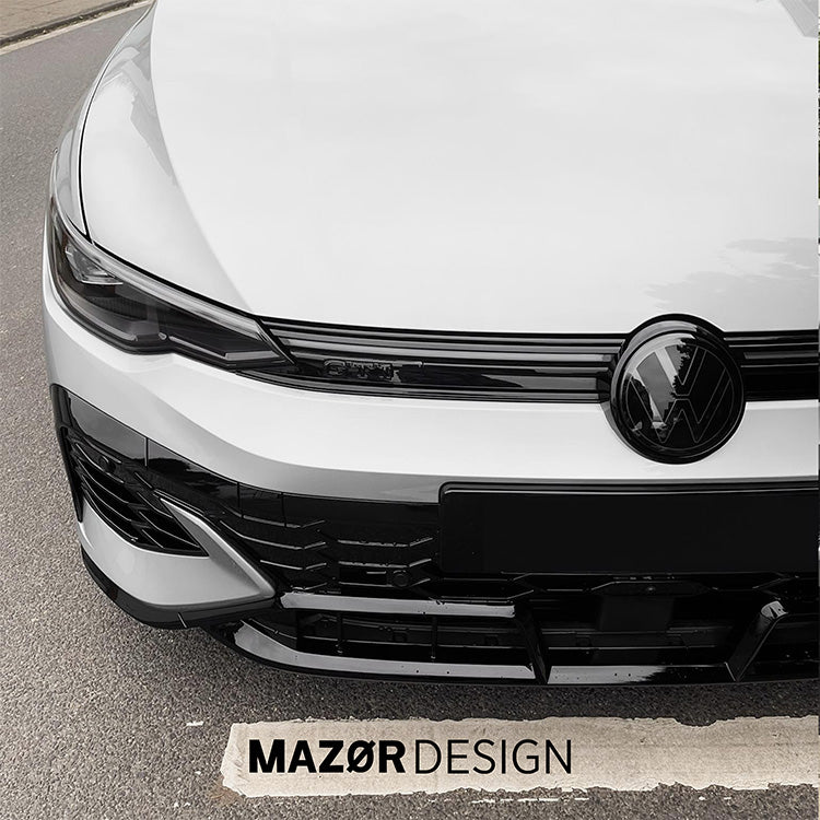 VW Golf 8 Facelift - GTI Emblem Vorne Schwarz Glanz ab 2025