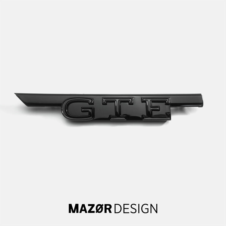 VW Golf 8 - GTE Emblem Vorne Kühlergrill Schwarz Glanz