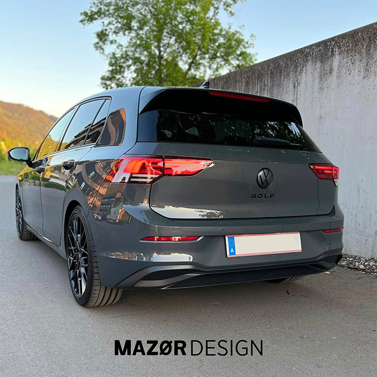VW Golf 8 - Schriftzug Hinten Schwarz Glanz