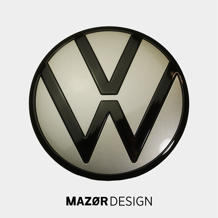 VW Golf 8 - Emblem Hinten Schwarz Ivory Silver Metallic LD7L