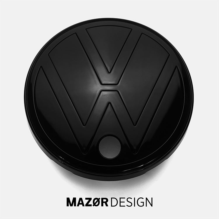 VW ID5 - Emblem Vorne Kühlergrill Schwarz Glanz mit Umfeldkamera