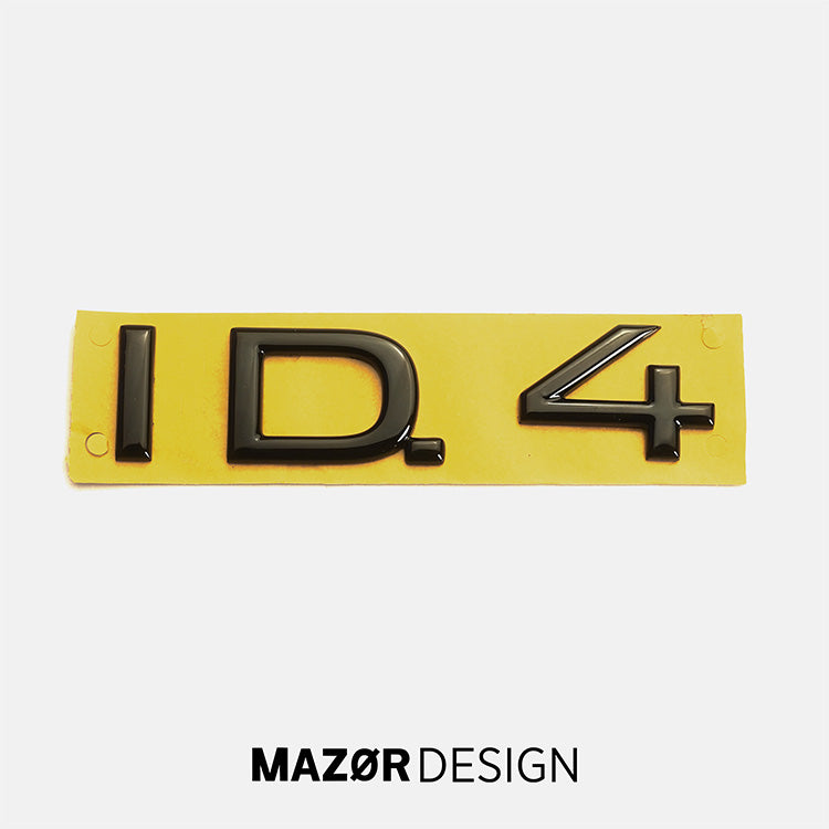 VW ID4 - Schriftzug Hinten Heckklappe Schwarz Glanz