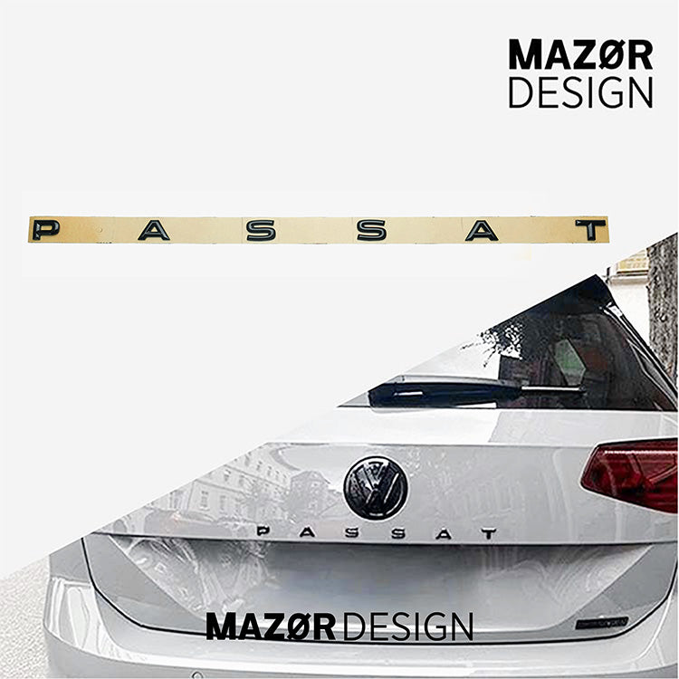 VW Passat B8 Facelift - Schriftzug Hinten Schwarz Glanz 07/19 bis 07/20