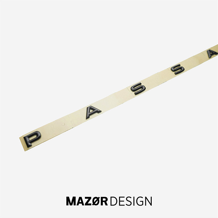 VW Passat B8 Facelift - Schriftzug Hinten Schwarz Glanz 07/19 bis 07/20