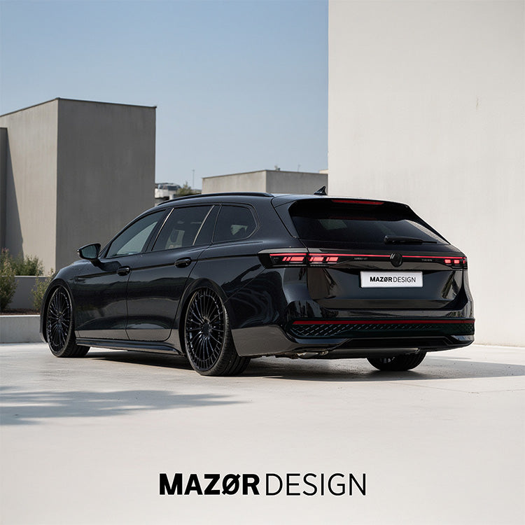 VW Passat B9 - Emblem Hinten Zeichen Schwarz Glanz