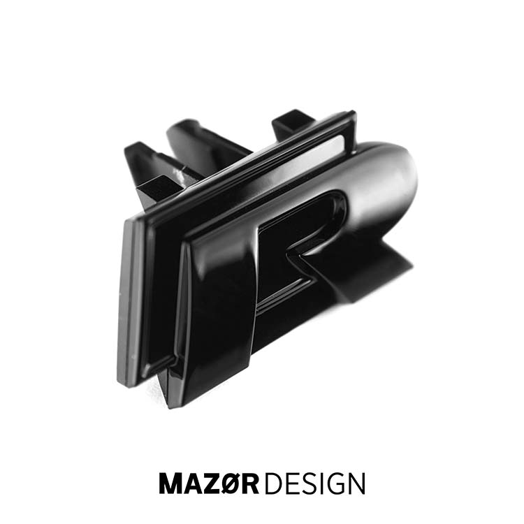 VW Scirocco 3 - R Emblem Front Black Front