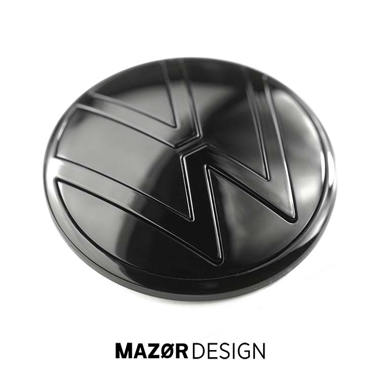 VW T-Cross Facelift - Emblem Hinten Schwarz Glanz