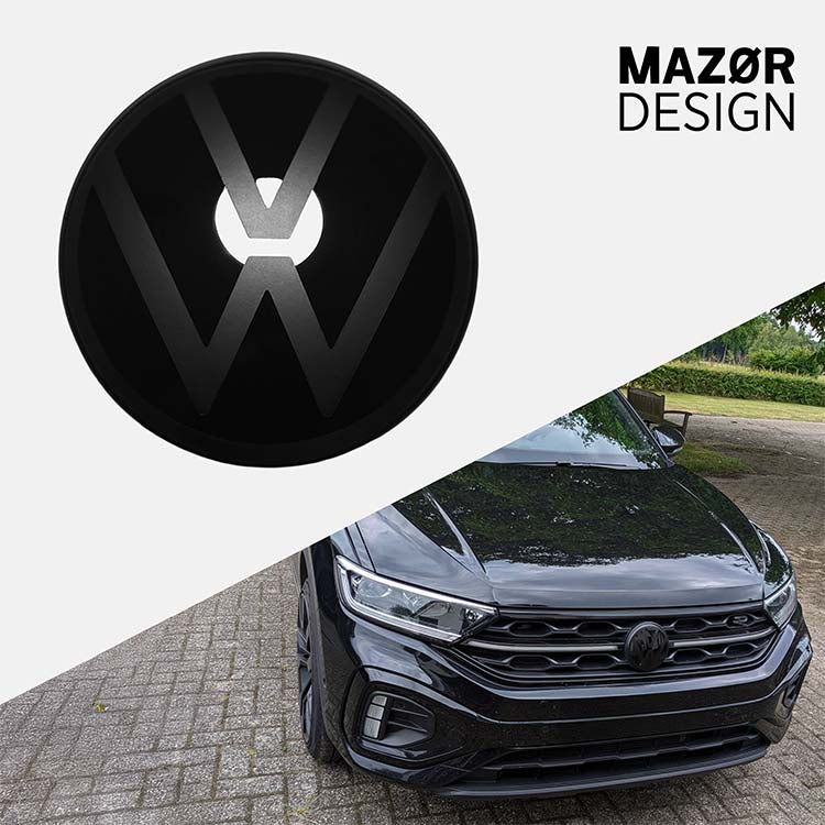VW T-Roc Facelift - Emblem Vorne Schwarz Glanz ab 07/2020