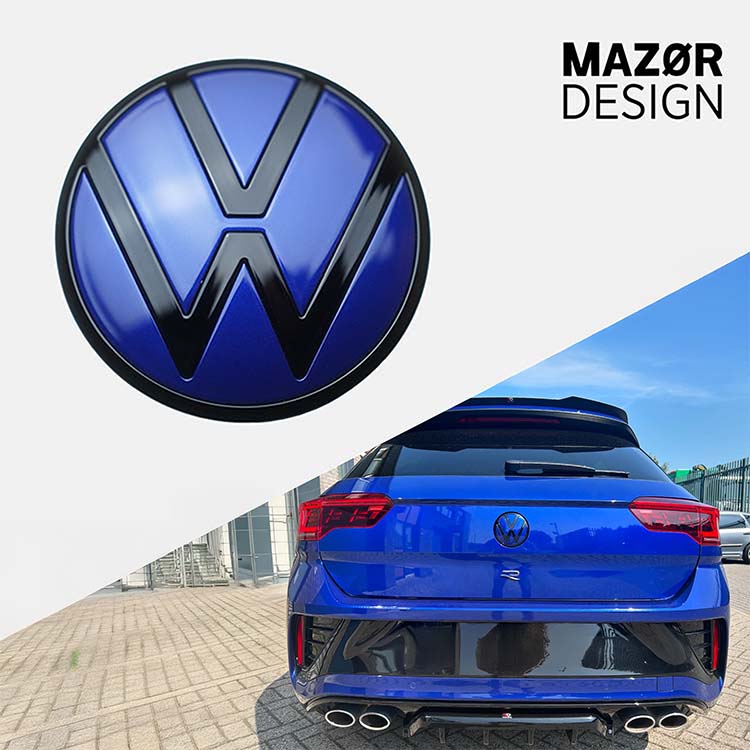 VW Golf 8 - Emblem Hinten Schwarz Lapiz Blue Metallic LD5K