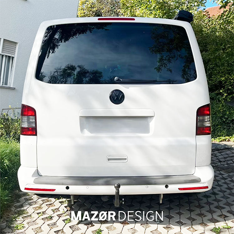 VW T5 Facelift - Emblem Hinten Schwarz Glanz