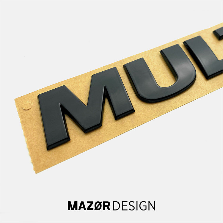 VW T5 T6 - Multivan Schriftzug Schwarz Glanz