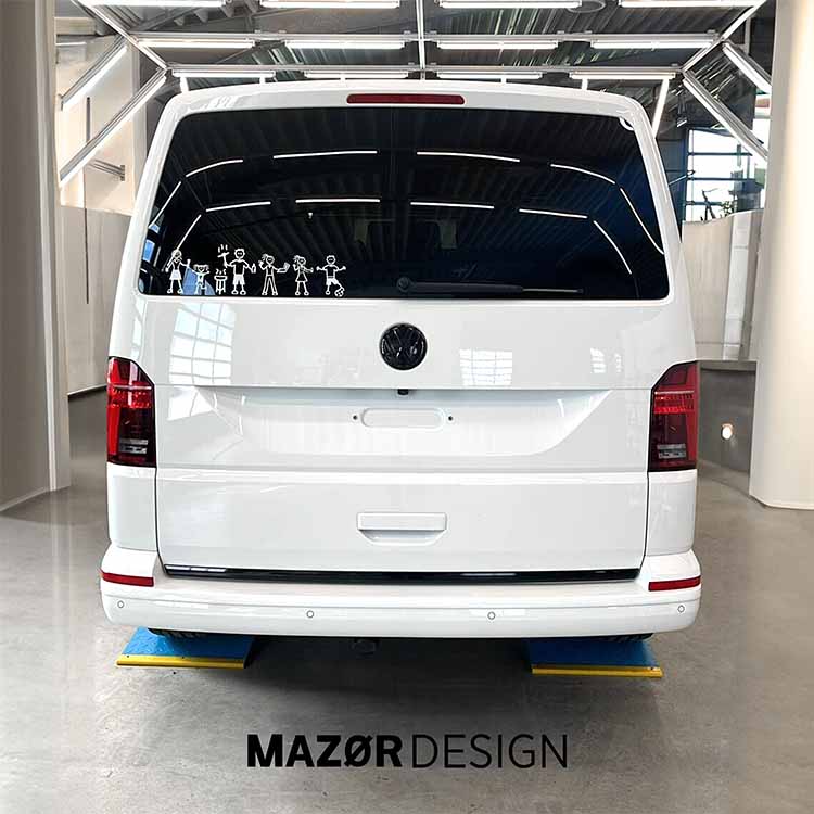 VW T6 T6.1 - Bulli Emblem Set Vorne & Hinten Schwarz Glanz