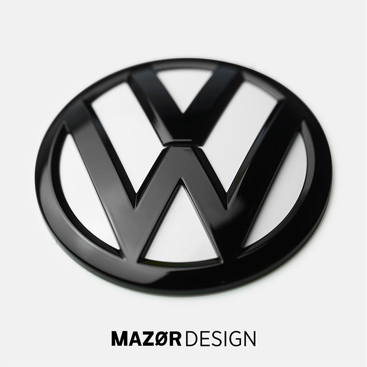 VW T5 T6 T6.1 - Emblem Hinten Schwarz Glanz Candy Weiß LB9A