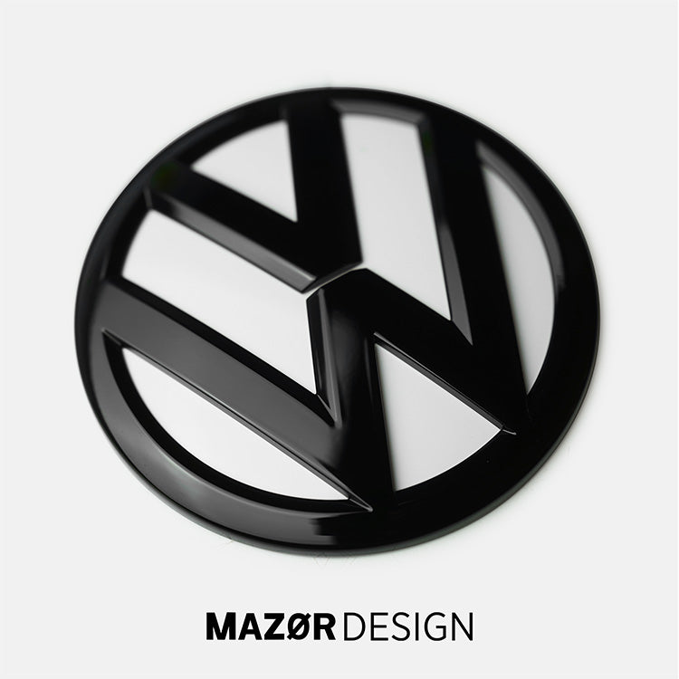 VW T5 T6 T6.1 - Emblem Hinten Schwarz Glanz Candy Weiß LB9A