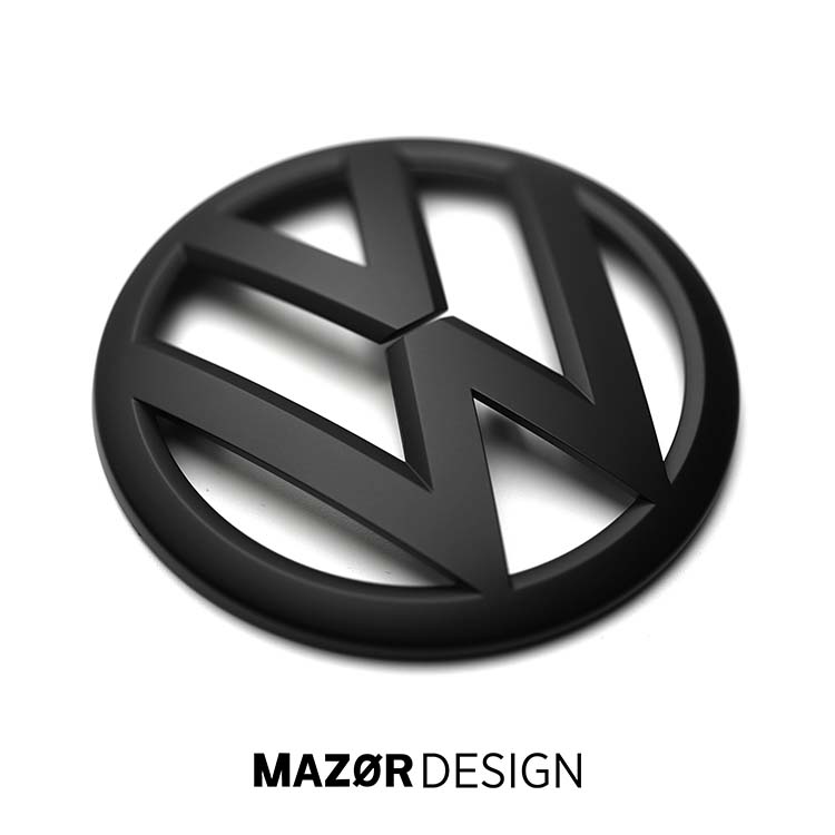 VW Crafter SY - Emblem Vorne Zeichen Schwarz Matt (bis 06/24)