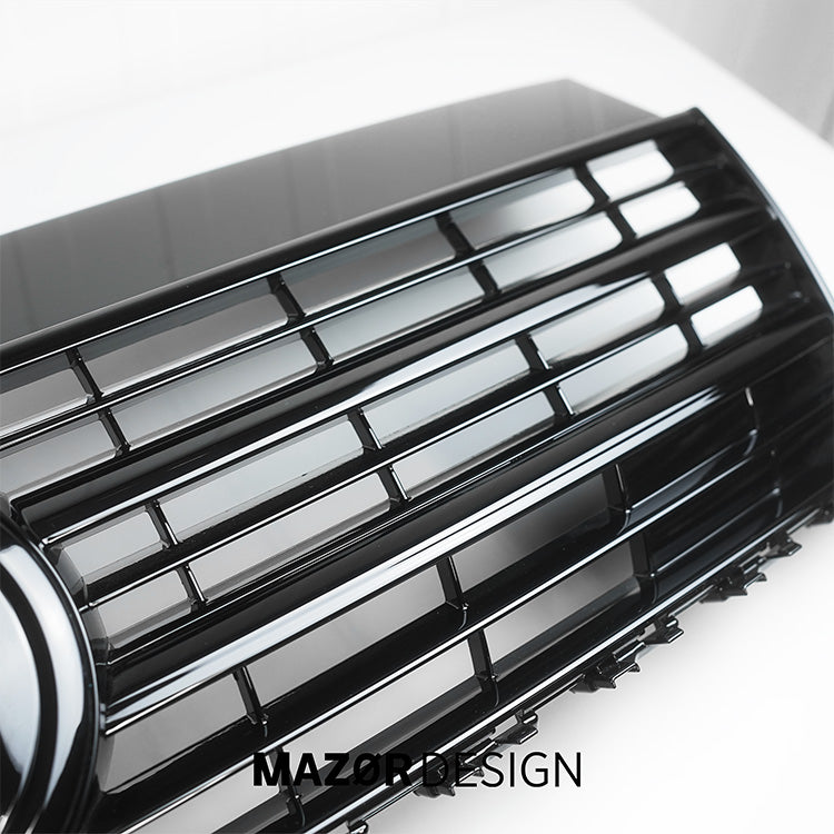 VW T6 - Kühlergrill inkl. VW Emblem Vorne Schwarz Glanz
