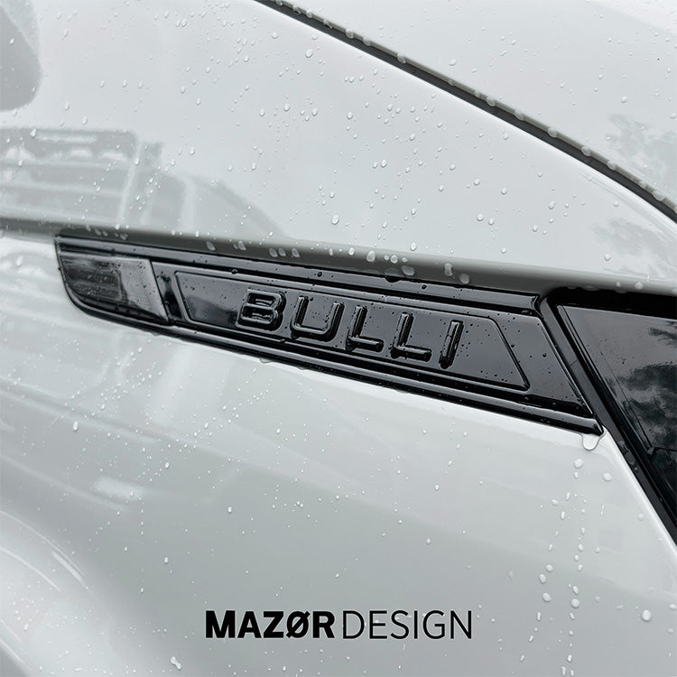 VW T6.1 - Bulli Emblem Side Bades Black Gloss