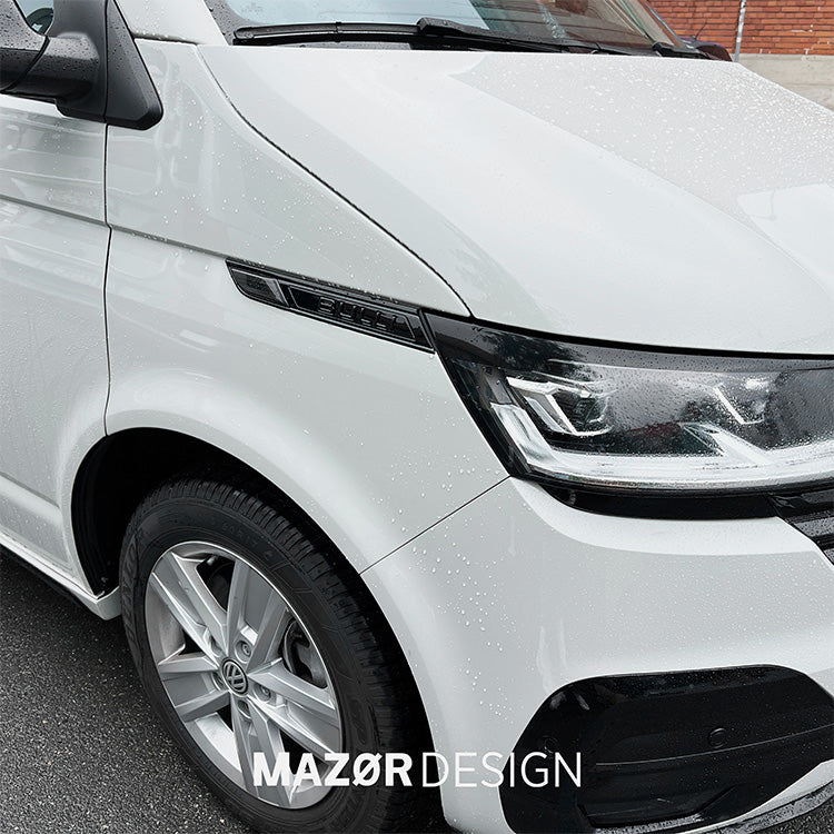 VW T6.1 - Bulli Emblem Side Bades Black Gloss