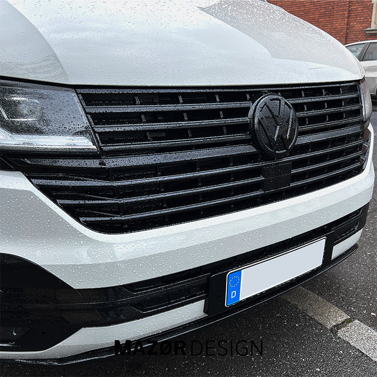 VW T6.1 - Kühlergrill inkl. VW Emblem Vorne Schwarz Glanz