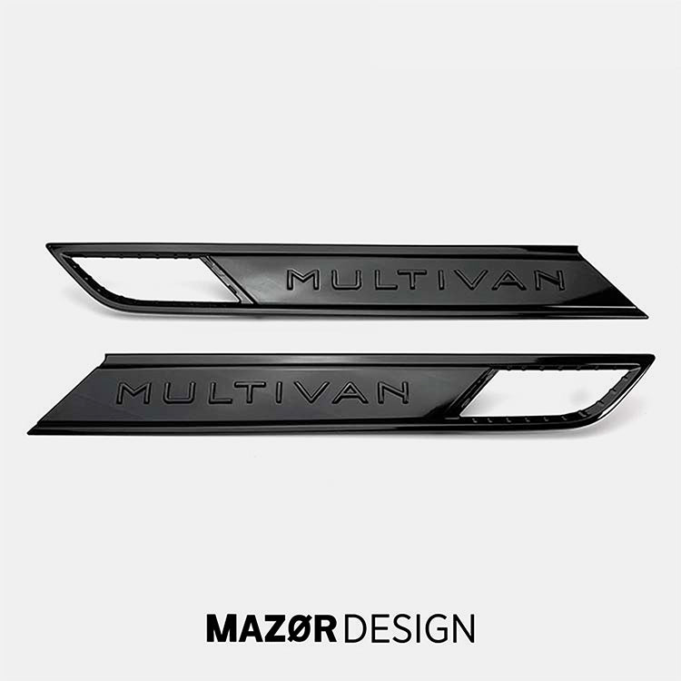 VW T6.1 - Multivan Emblem Seite Schwarz Glanz