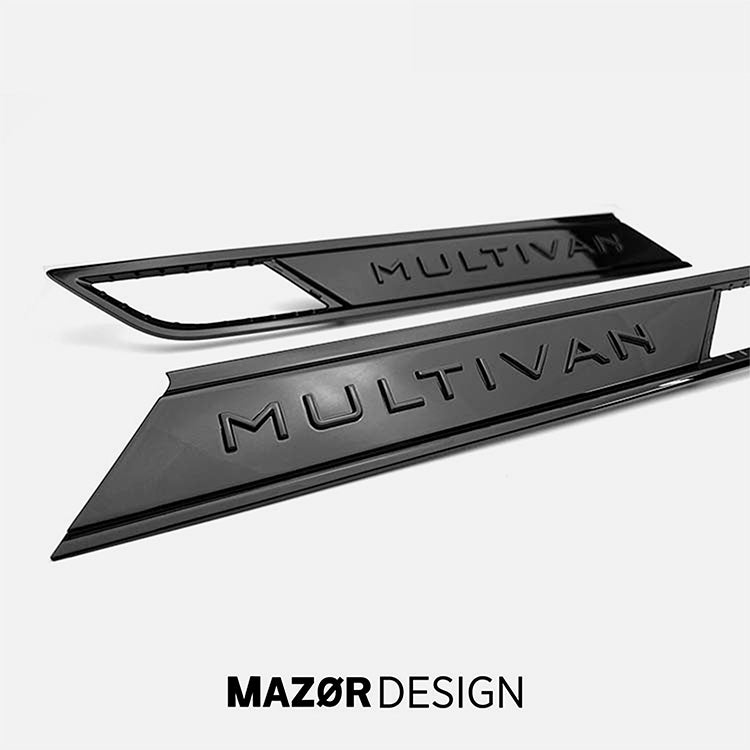 VW T6.1 - Multivan Emblem Seite Schwarz Glanz