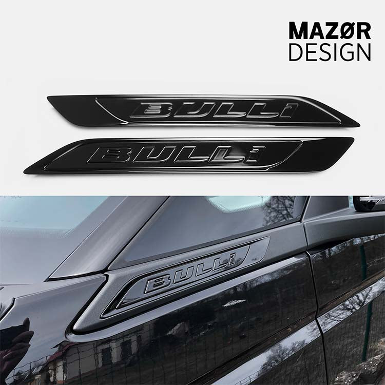 VW T7 - Bulli Emblem Seite Schwarz Glanz