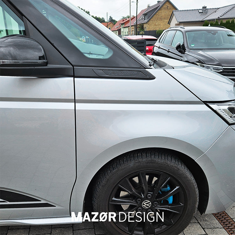 VW T7 - Bulli Emblem Seite Schwarz Glanz