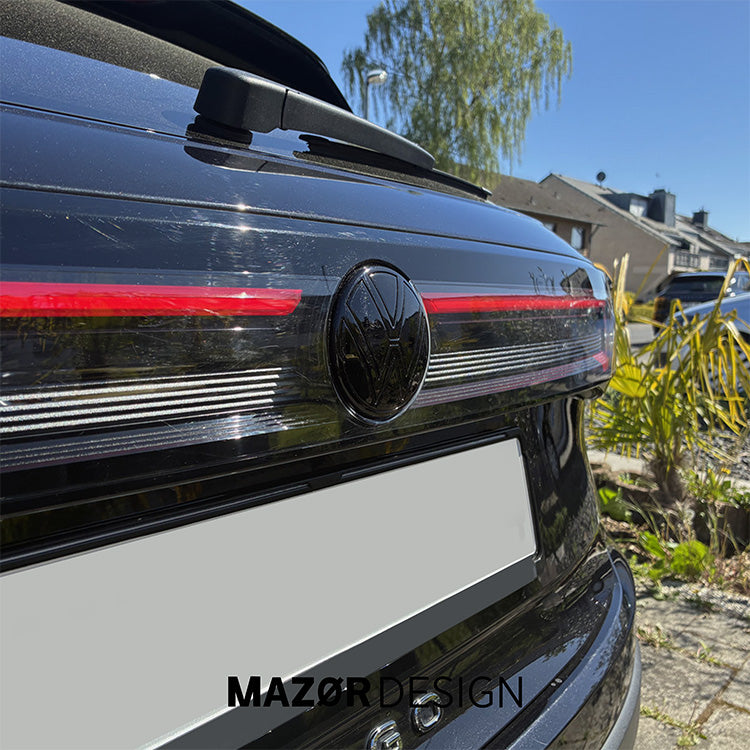 VW Taigo - Emblem Hinten Schwarz Glanz